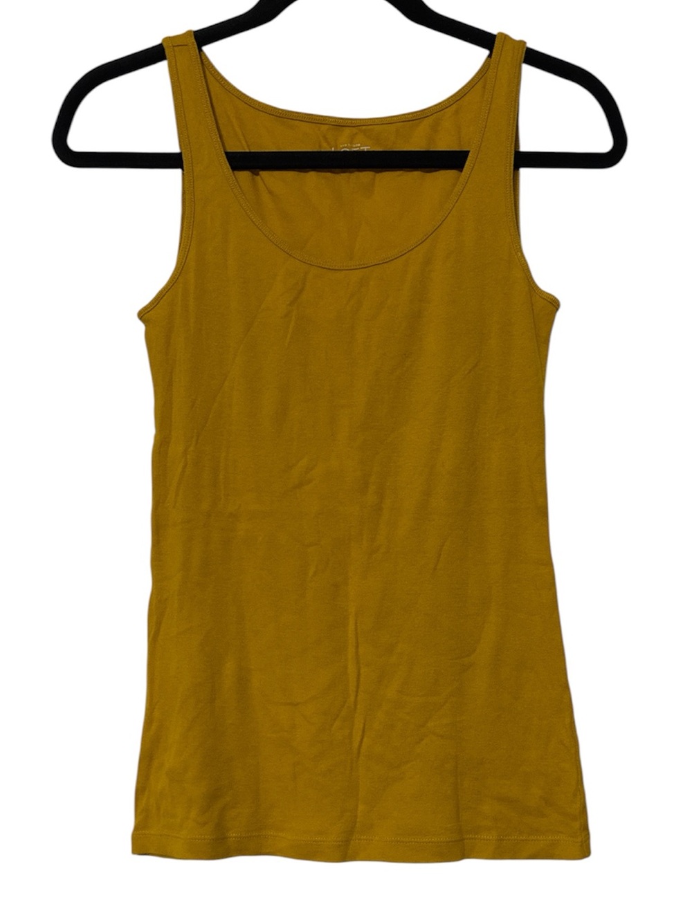 LOFT Mustard Scoop Neck Tank Top